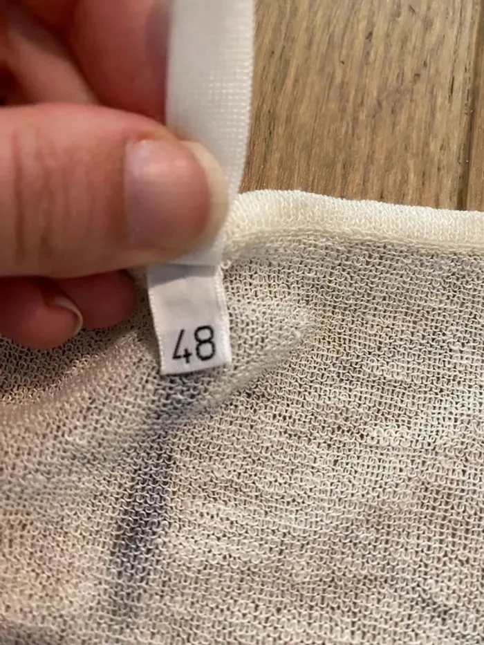 Top en lin blanc Pier Antonio Gaspari taille 48 IT (44 FR) - photo numéro 4