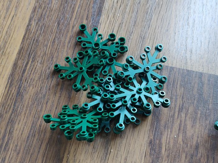 Lot 80 grands feuillages vert foncé Lego - en parfait état jamais utilisés - vrai Lego - photo numéro 5