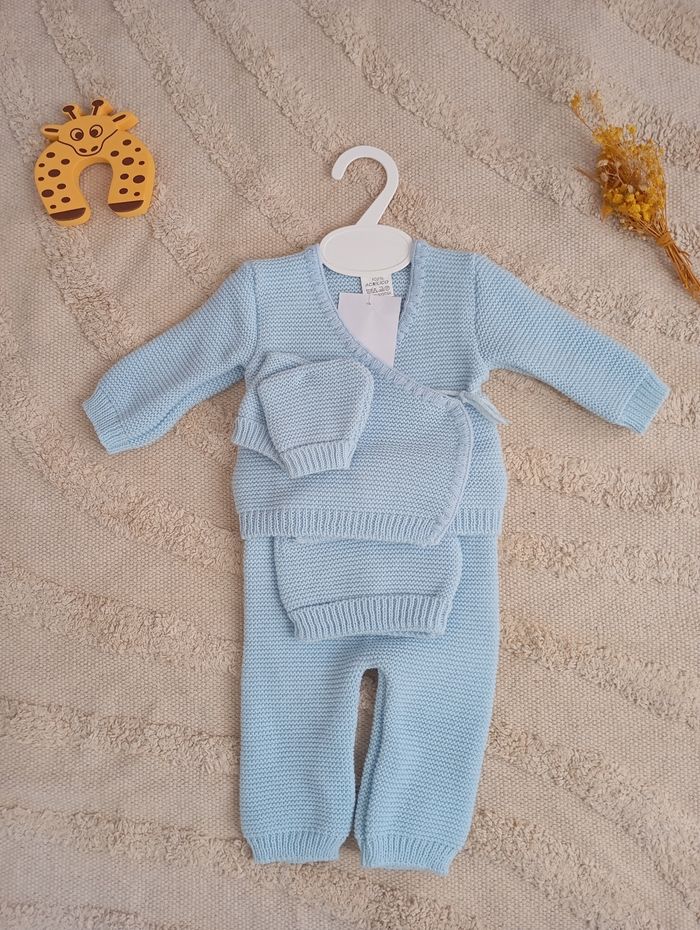 Ensemble naissance complet bleu