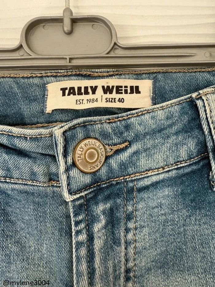 Jean slim skinny déchiré destroy bleu clair poches à fermeture éclair - photo numéro 12