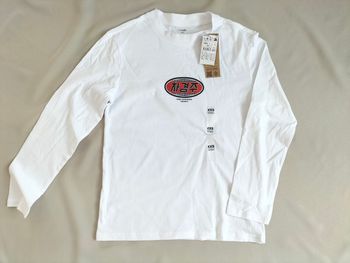 🤍 T-shirt manches longues blanc - Taille XXS - Kiabi - Neuf 🤍