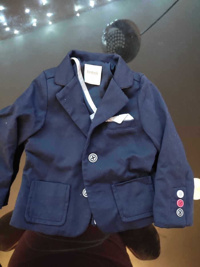Costume bébé bleu marine boboli - photo numéro 2