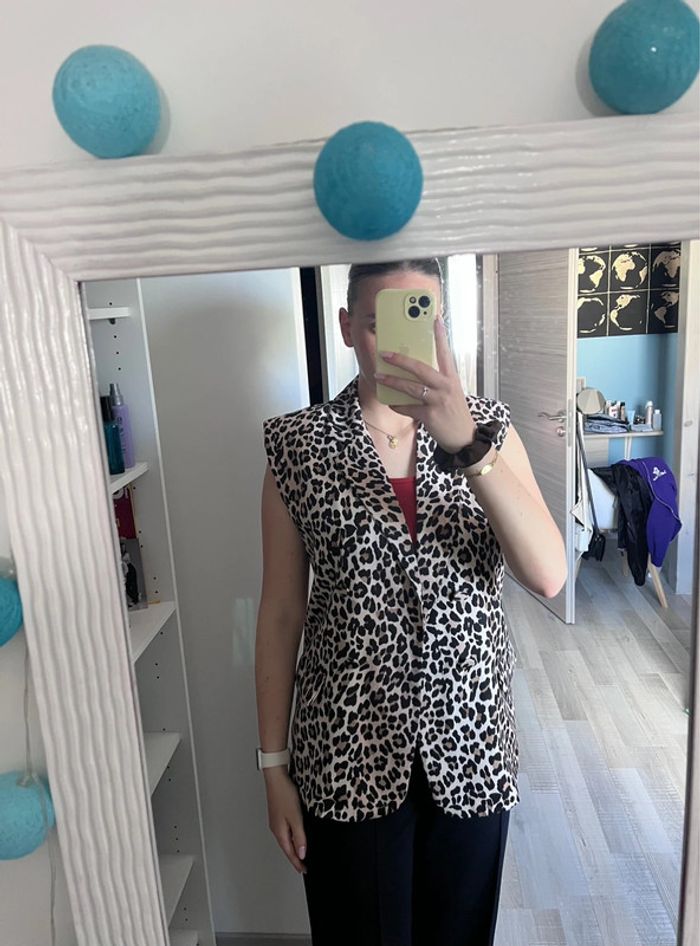 Veste sans Manches Imprimé Animalier Made in Italy - photo numéro 2