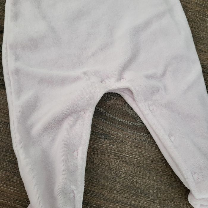 Absorba- pyjama en coton velours rose pâle 6 mois - photo numéro 5