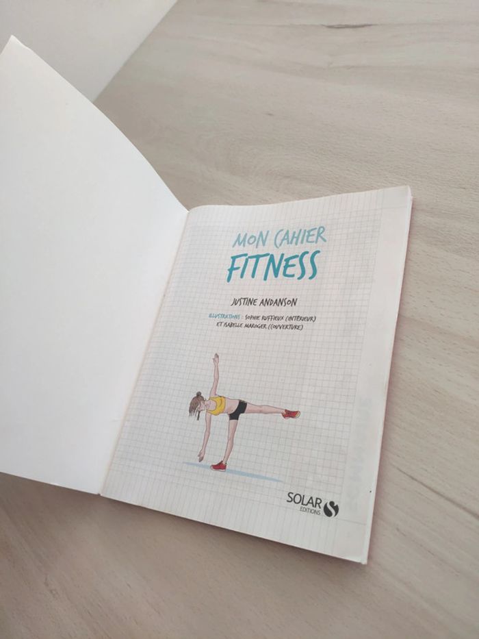 Livre mon cahier fitness modelez vous un corps harmonieux Andanson - photo numéro 5
