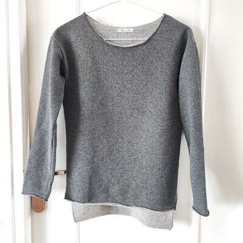 Haut manches longues argenté, pull fin