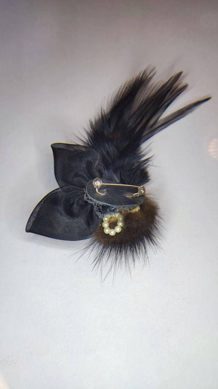 Broche ancienne plume - photo numéro 2