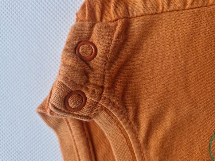 Ensemble garçon (T-shirt + short) 3 mois Sans marque Orange Kaki - photo numéro 5