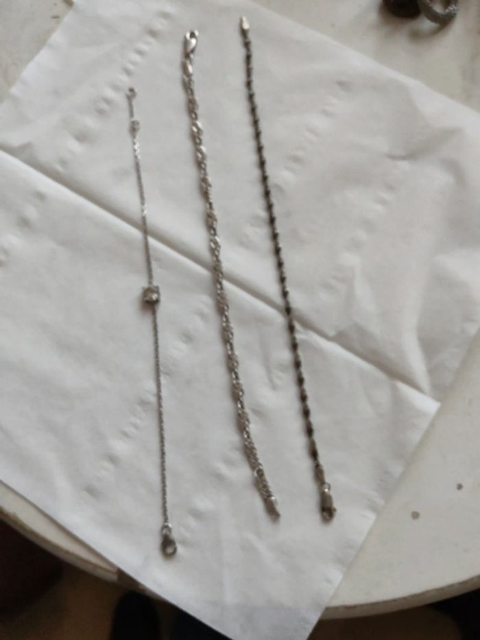 Bracelet argent 17 cm et 18 cm et 19 cm - photo numéro 6