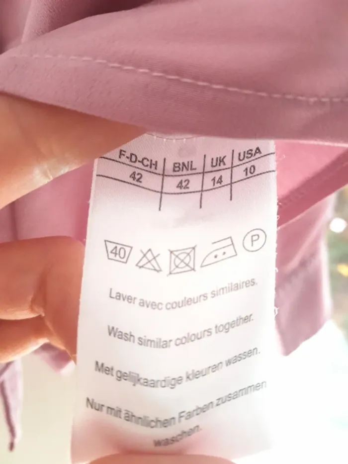 Chemise damart rose - photo numéro 7