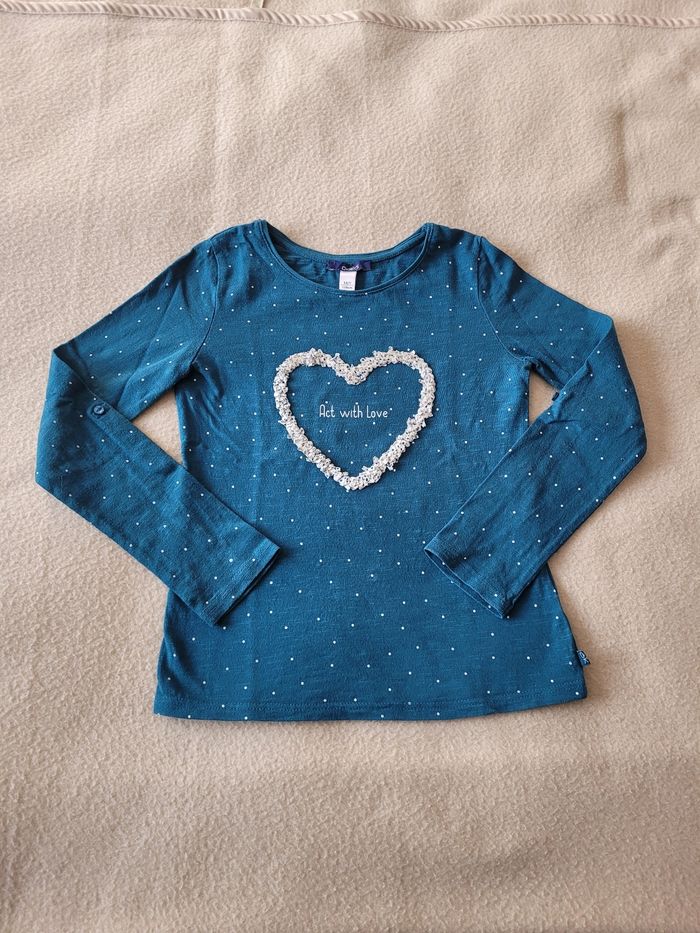 T-shirt manches longues okaidi 8 ans
