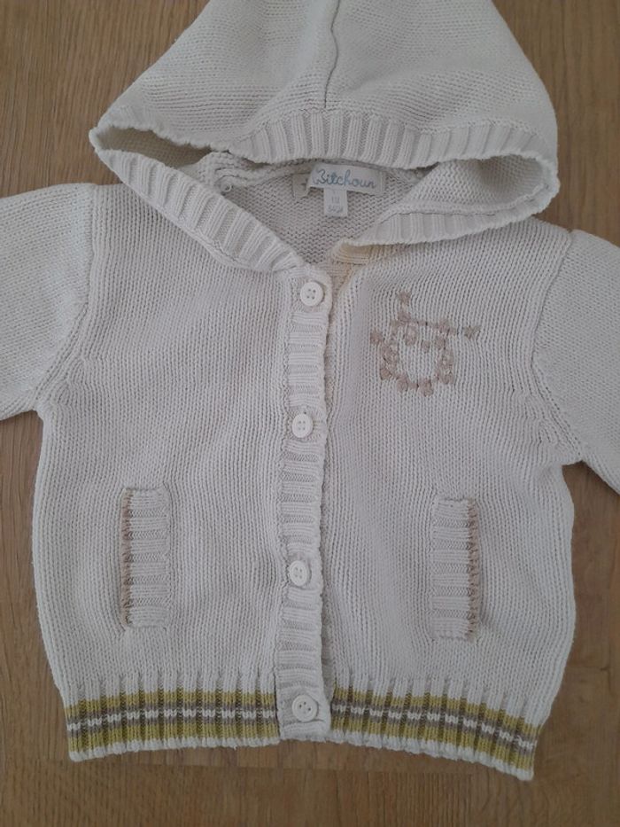 Gilet à capuche Kitchoun 1 mois - photo numéro 3