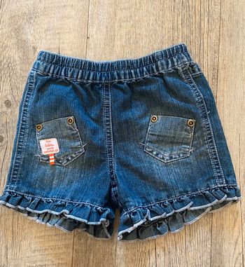 Short en jean absorba pour petite fille bb 3 mois