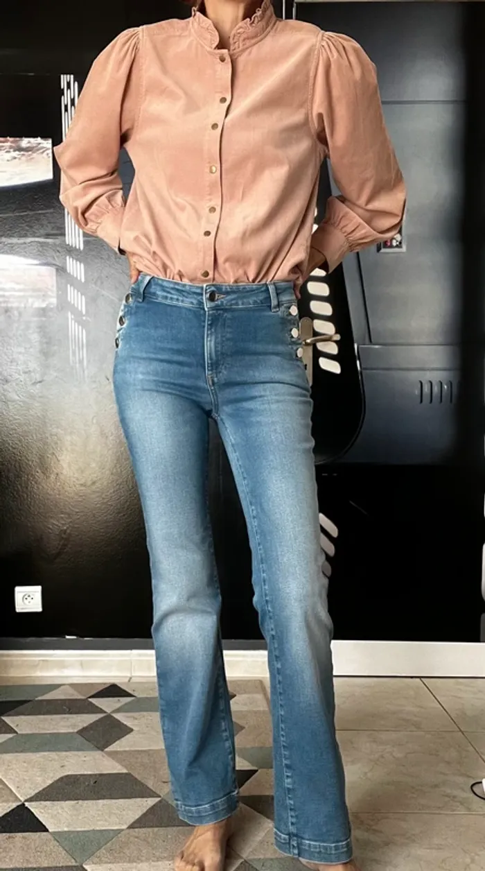 Jeans Ninon T36 évasé flare wideleg Maison 123