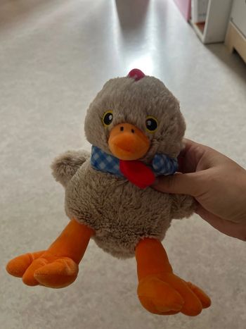 Peluche en forme de poule