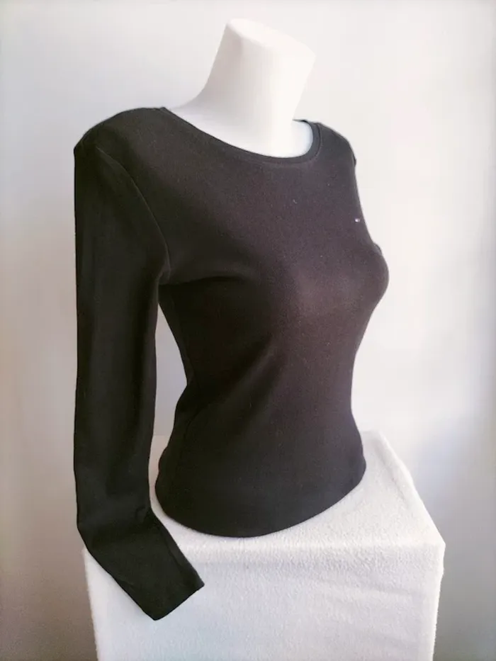 Pull Femmes Col Rond 100% Coton - Tommy Hilfiger - Taille M - photo numéro 3