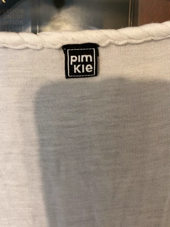 petit gilet sans manche à frange Pimkie taille M - photo numéro 3