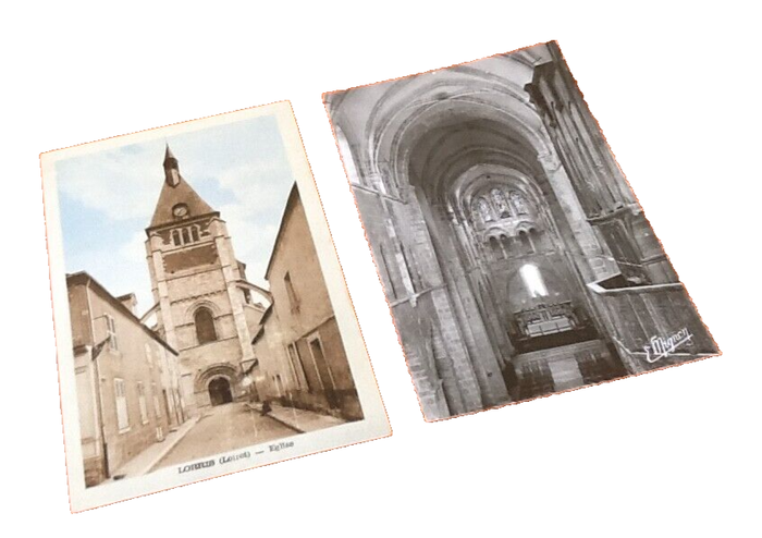 2 Cartes postales anciennes Lorris (Loiret)