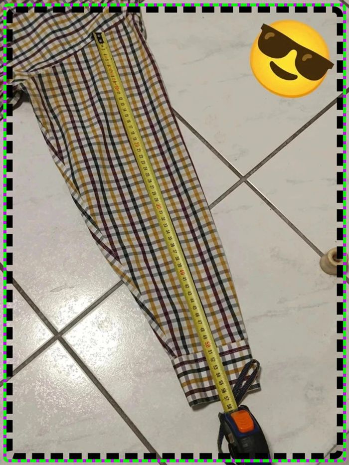 🟨 Chemise manches longues Ralph Lauren Multicarreaux – Taille M (100% Coton) - photo numéro 6