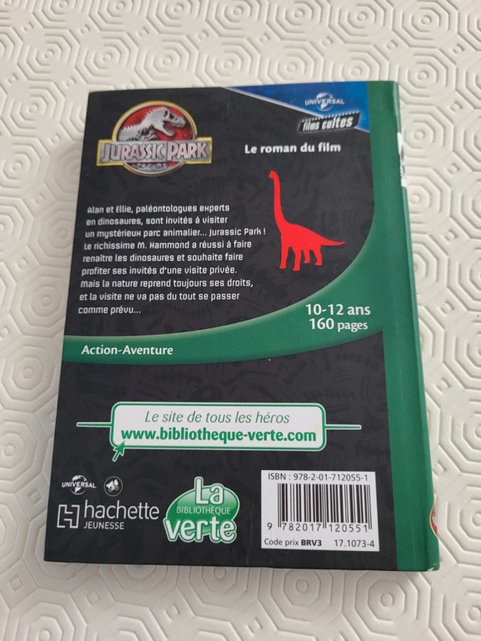 Livre Jurassic Park - photo numéro 2