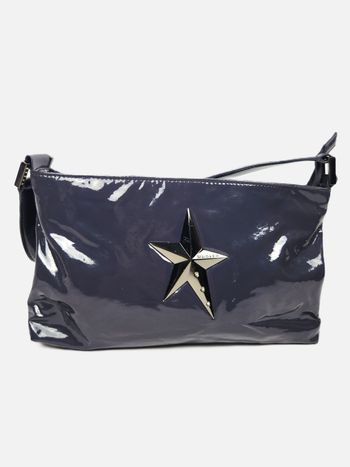 Sac à Main Thierry Mugler Vintage en Cuir Verni Violet