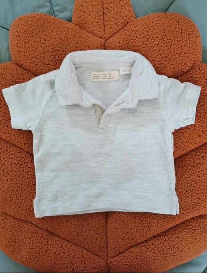 Polo gris zara
