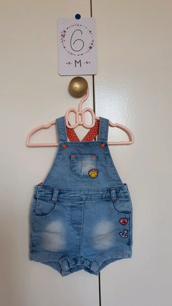 Salopette short 🌺 6 mois