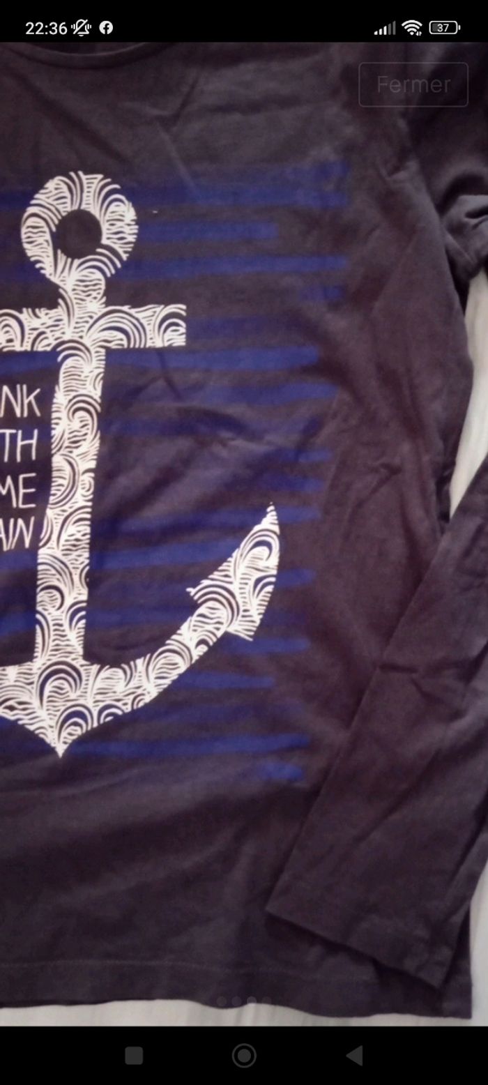 T-shirt manches longues la redoute 12ans garçon - photo numéro 3