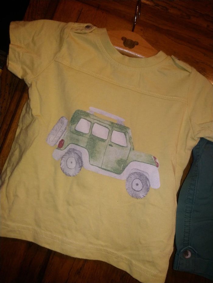 Ensemble assorti été bébé garçon taille 12 mois - photo numéro 3