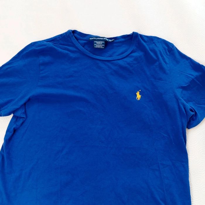 T-shirt Ralph Lauren Sport Taille XL Enfants Couleur Bleu - photo numéro 2