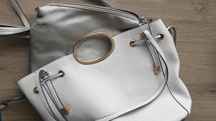 Sac épaule 2 en 1, rose et bronze, Parfois - photo numéro 3