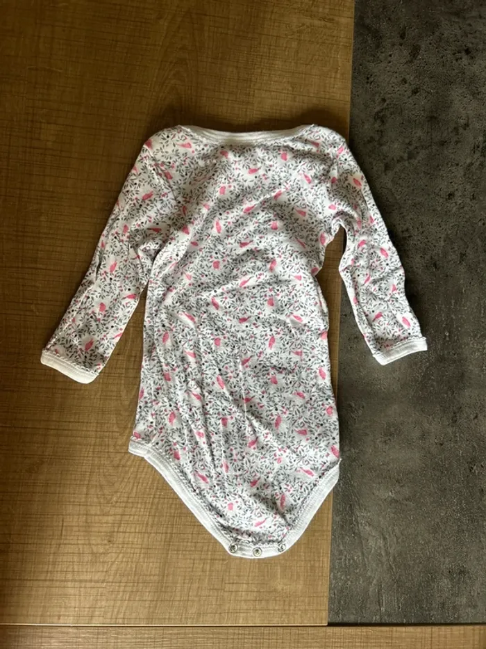 Body manches longues, bébé fille, petit bateau, 6 mois - photo numéro 3