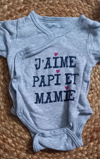 Body manches courtes 1 mois
