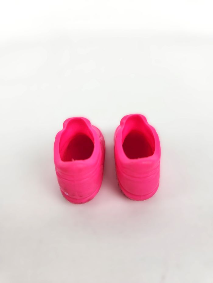 Paire de Chaussures Montantes Barbie Baskets Rose Fluo Vintage Années 90 / 1996 - photo numéro 3
