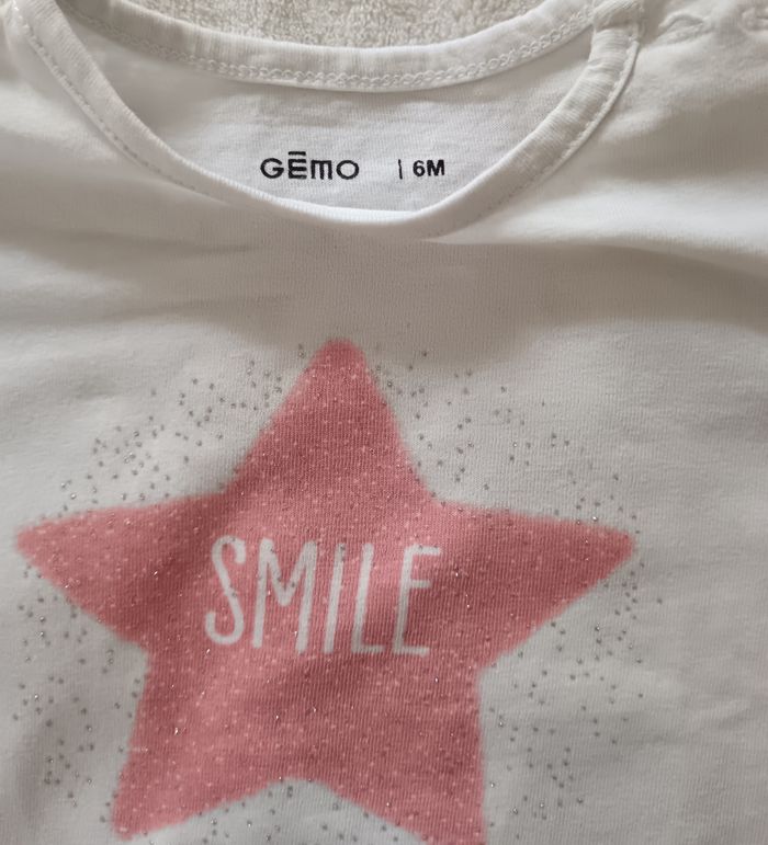 Tee-shirt manches longues 6 mois - photo numéro 2