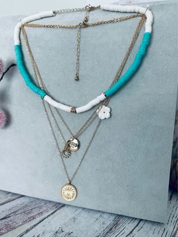 Colliers multirangs en laiton couleur or