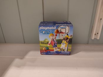 Playmobil 9210 Joueurs de Basket-ball avec panier