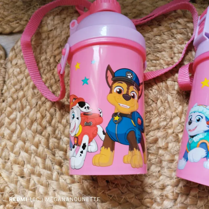 🐶 Lot x2 Gourdes Paw Patrol – Lien de Transport Intégré – Bon État Général - photo numéro 9