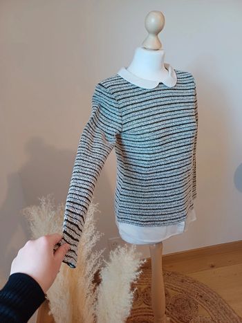 Pull chaud gris avec col claudine Naf Naf taille S 36