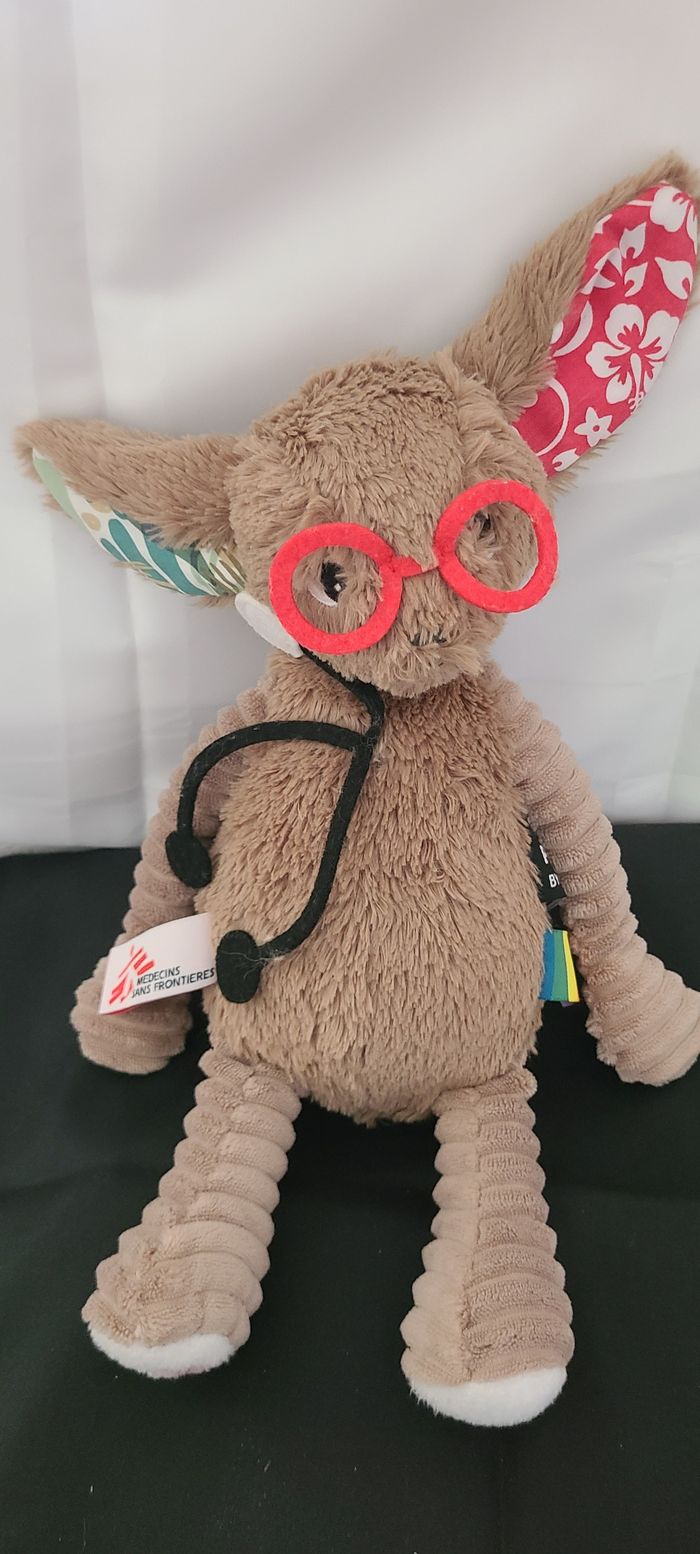 Doudou Peluche Fenec Médecin Sans Frontières Déglingos - photo numéro 4