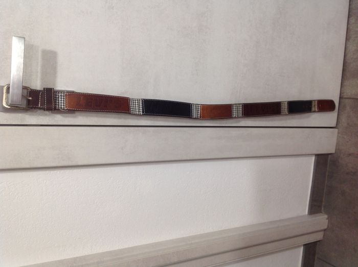Ceinture homme en cuir marron vintage Levis - photo numéro 10