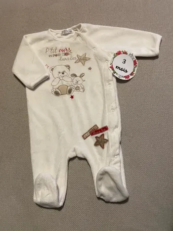 Pyjama chaud 3 mois Kitchoun très bon état