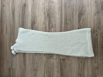 Écharpe maille femme couleur crème très bon état