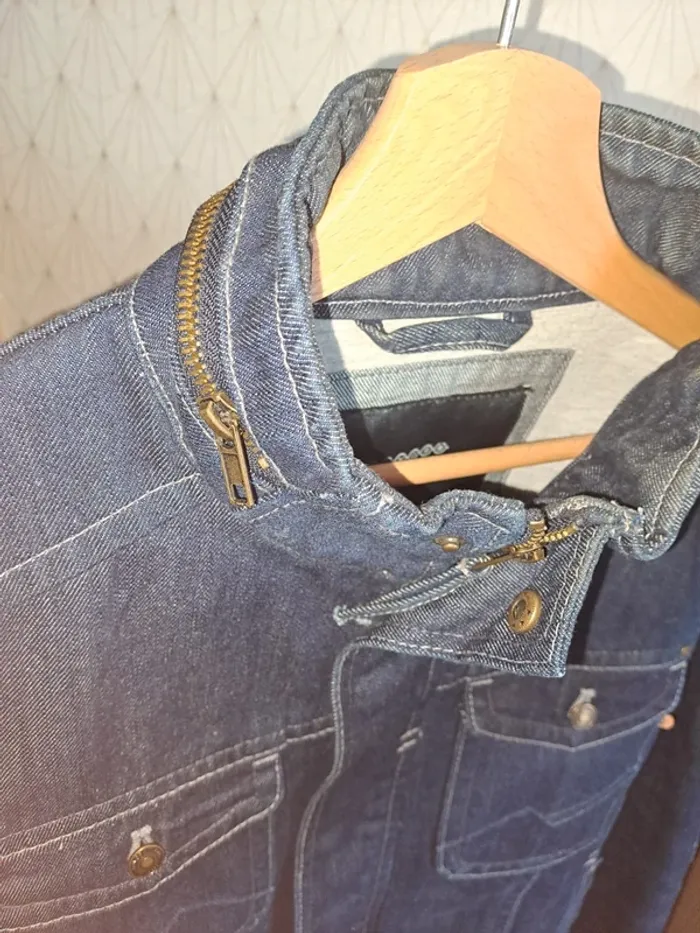NEUVE veste jean homme jamais portée Bonobo L doublée, grande qualité valeur 69€ - photo numéro 11