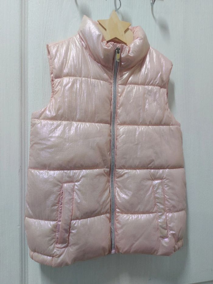 Doudoune fille brillante rose clair OVS 8-9ans
