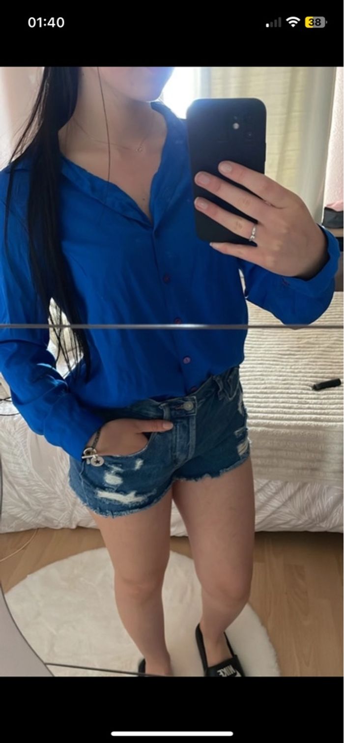 Chemise bleu électrique - photo numéro 2