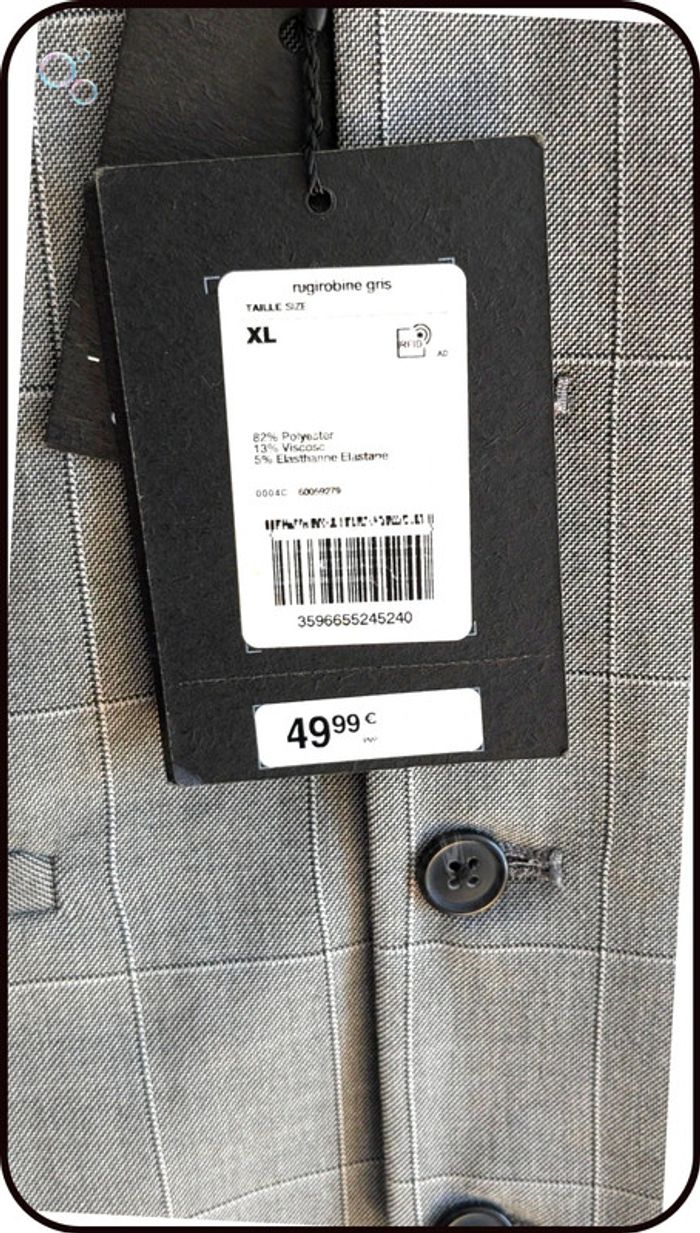 Gilet costume homme neuf XL - photo numéro 3