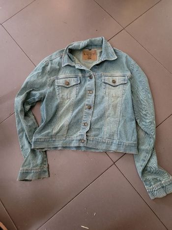 Blouson jean aspect vieilli taille 38  Lucy