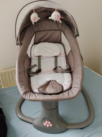 Transat Balancelle Bébé Électrique 3 en 1 - 5 Vitesses