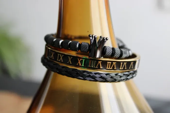 lot de 3 Bracelets homme a porter ensemble a a dissocier marque hippie & bohème - photo numéro 2